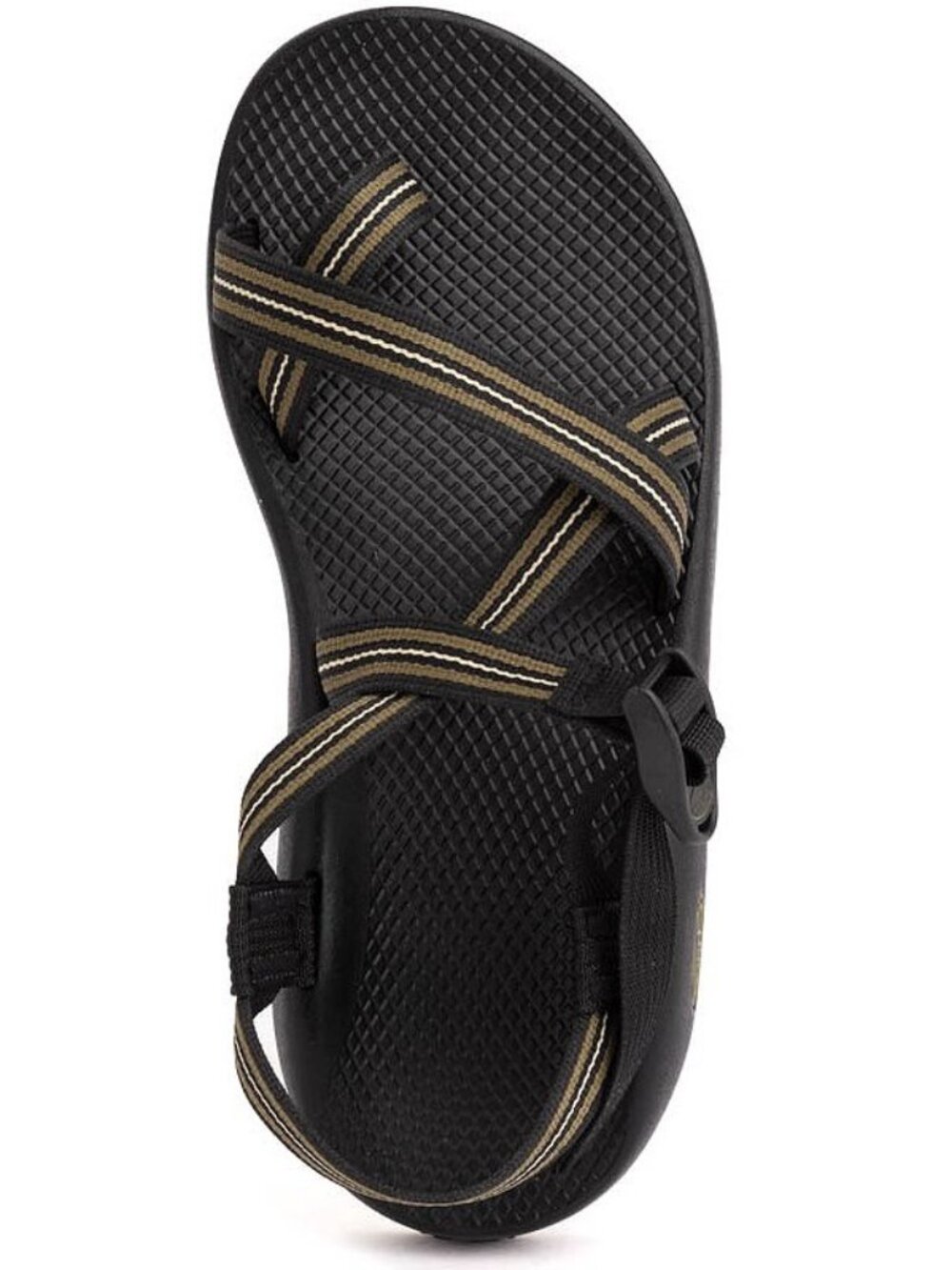 Chaco Z/2 Classic Men's Sport Sandals Size 10 Black Brown Striped Vibram Soles
